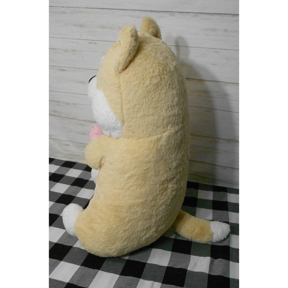 EXC! Birthday Walgreens LARGE Buttery SOFT Sheba Inu Plush Dog Stuffed Animal 23 - Picture 4 of 9